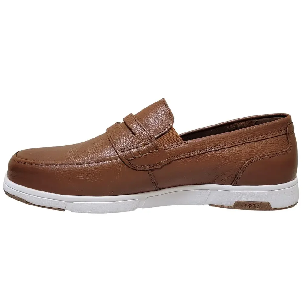 Nunn Bush Men Luca Moc Toe Penny Slip On Loafers Size US 9.5M Cognac Brown